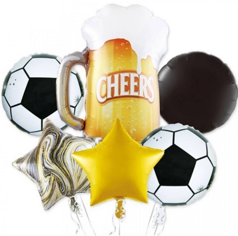 SET 6 BALOANE FOLIE FOTBAL CHERRS