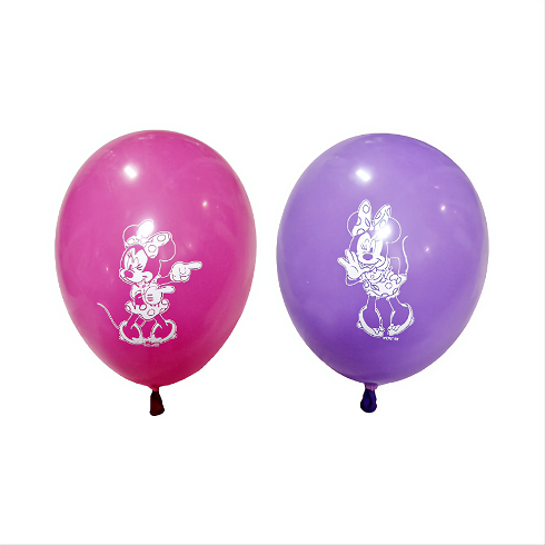 SET 8 BALOANE LATEX MINNIE MOUSE - 25 CM