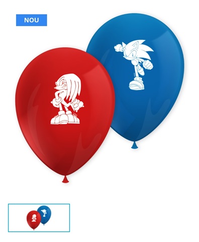 SET 8 BALOANE LATEX SONIC 26 CM