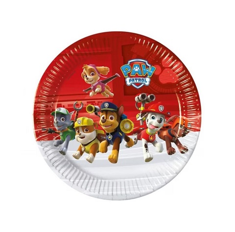 SET 8 FARFURII PATRULA CATELUSILOR 23 CM