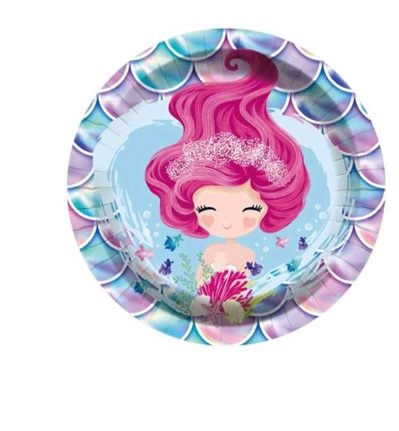 SET 8 FARFURII - SIRENA 18 CM