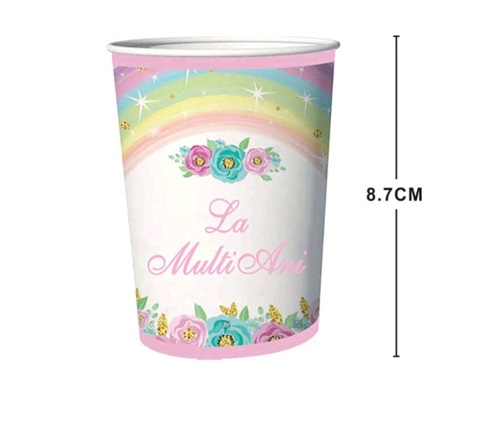 SET 8 PAHARE DIN CARTON - LA MULTI ANI