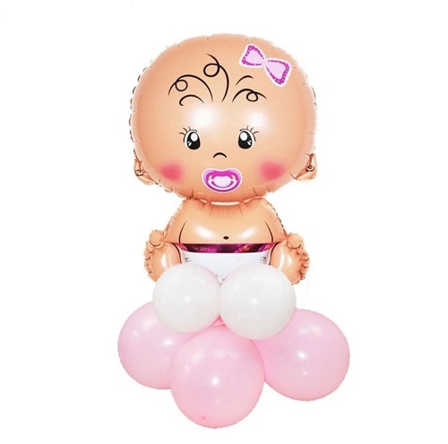 SET 9 BALOANE FOLIE SI LATEX BABY GIRL