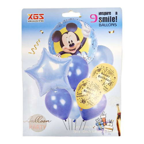 SET 9 BALOANE FOLIE SI LATEX MICKEY