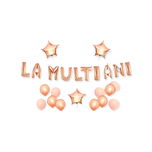 SET ARANJAMENT BALOANE LA MULTI ANI - ROSE GOLD