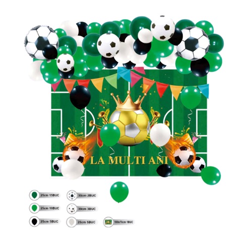 SET ARANJAMENT BALOANE TEMATICA FOTBAL