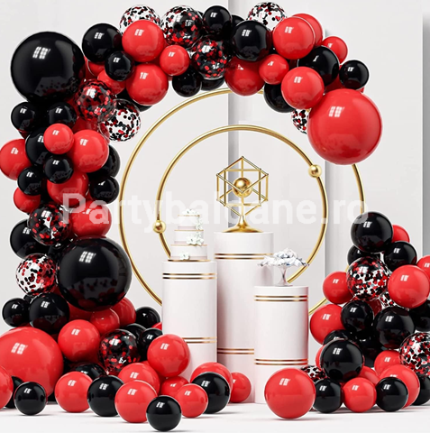 SET GIRLANDA CU BALOANE IN NUANTE DE NEGRU