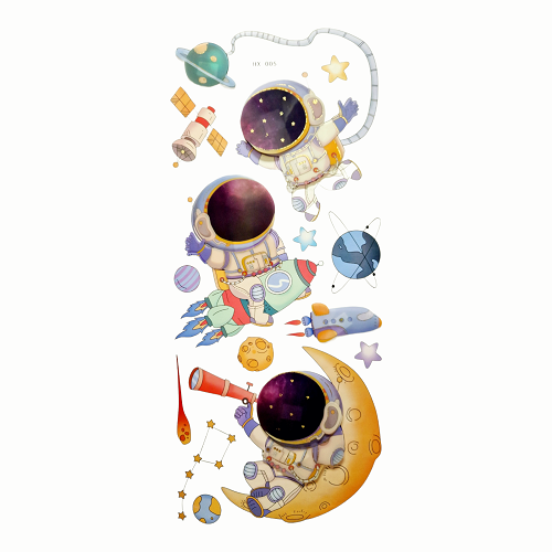 SET STICKERE DEDORATIVE PENTRU PERETE - ASTRONAUTI MODEL 2