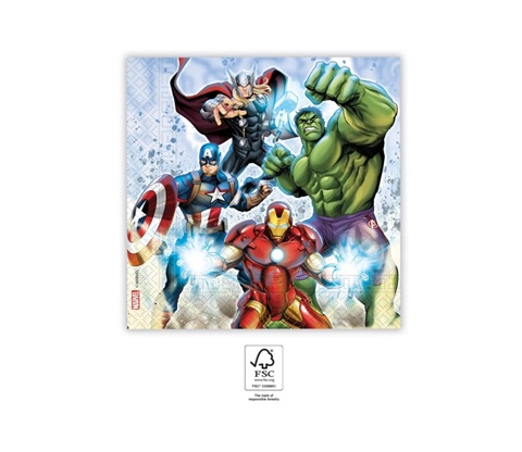 Set 20 servetele party Mighty Avengers