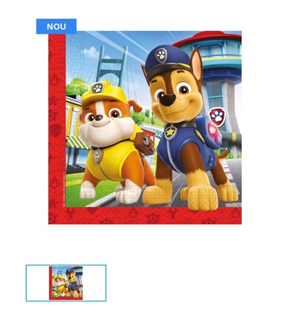 Șervețele Party Patrula Cățelușilor (Set 20 buc) - Decor Masă Aniversare 33x33cm Set 20 servețele party din hârtie cu imprimeu Patrula Cățelușilor Rescue Heroes dimensiune 33x33 cm pentru aniversari copii.
