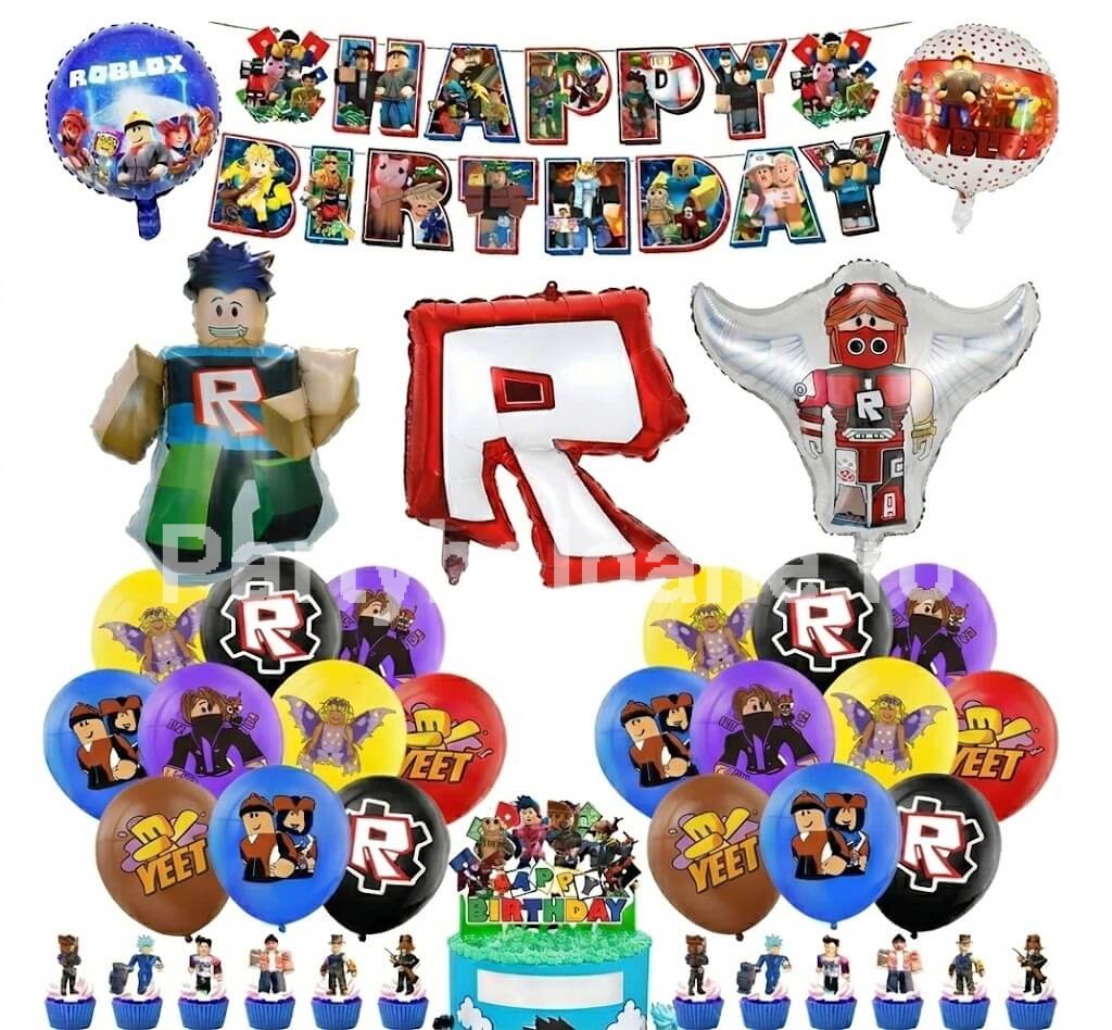 Set 38 Decorațiuni Petrecere Roblox – Baloane
