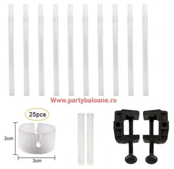 Set complet arcada cu 100 baloane - pentru masa,candybar - imagine 2