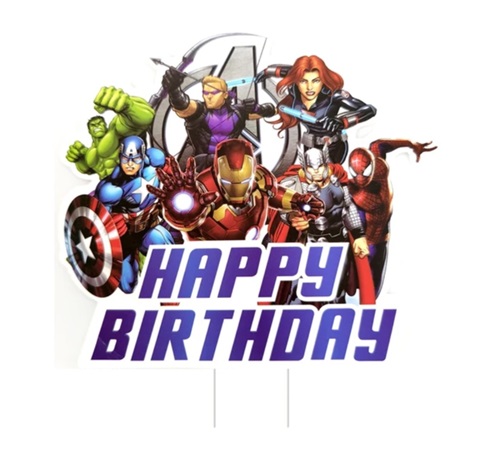 Topper Tort Happy Birthday Avengers