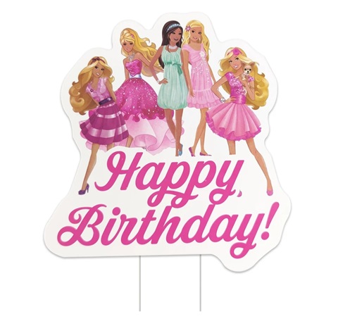 Topper Tort Happy Birthday Barbie Roz