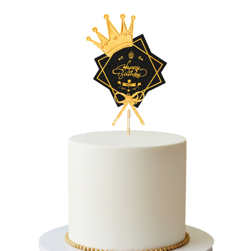 Topper Tort Happy Birthday Coroana