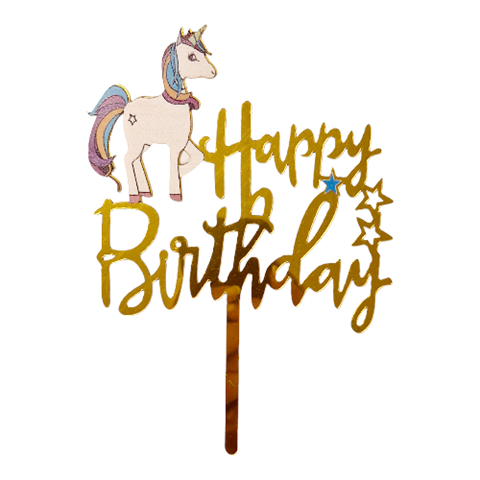 Topper Tort Happy Birthday Unicorn