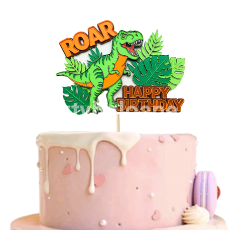 TOPPER PENTRU TORT HAPPY BIRTHDAY DINOZAUR