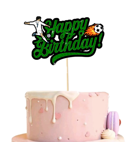 TOPPER PENTRU TORT HAPPY BIRTHDAY FOTBAL