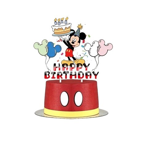 Topper pentru Tort Happy Birthday cu Personaj Animat
