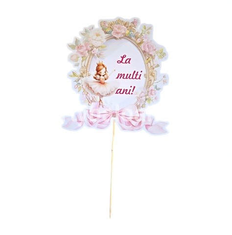 TOPPER PENTRU TORT LA MULTI ANI - TRANDAFIRI COD T505