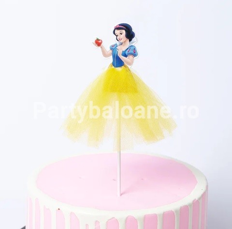Topper Tort Figurina Printesa cu Fusta din Tull