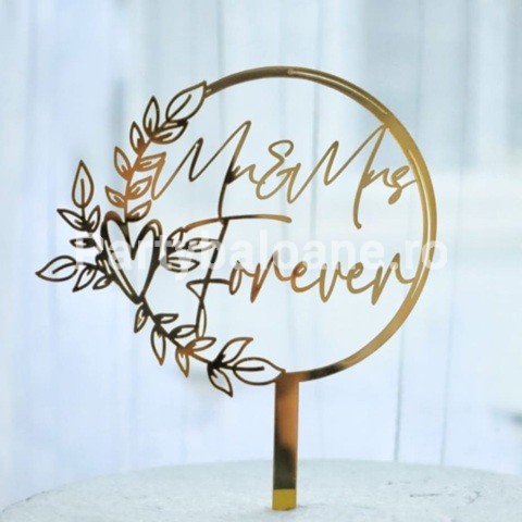 TOPPER TORT MR&MRS FOREVER - AURIU