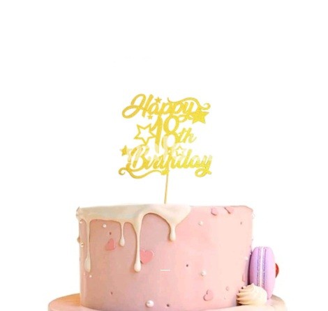Topper Tort Majorat Happy 18th Birthday