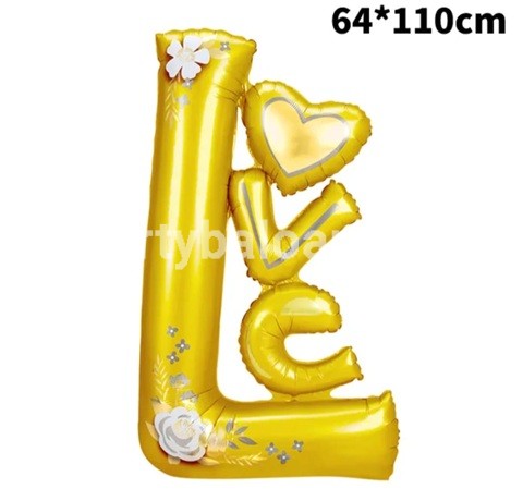 BALON FOLIE LOVE AURIU 110 CM