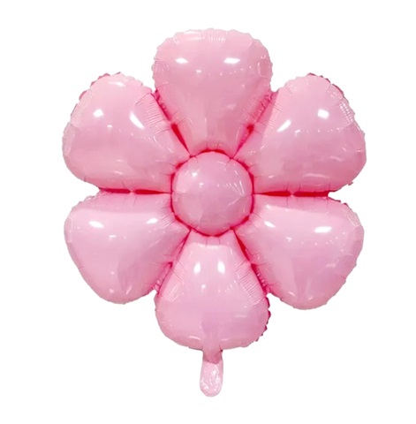 Balon din Folie în Formă de Margaretă Roz – Dimensiune Gigant 98x94 cm