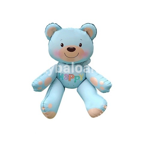 BALON FOLIE URSULET BLEU 3D - 77x70 CM
