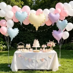 Balon Folie Inima Ivory cu Margini Ondulate 50 cm Balon din folie premium in forma de inima culoare ivory crem cu margini ondulate design elegant dimensiune 50x45 cm.