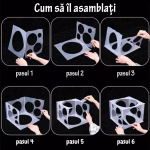 Cub din Plastic Pliabil pentru Masurat Baloane cu 11 Orificii (2 - 10 inch) Secretul decoratorilor profesionisti! Obtine baloane perfect uniforme pentru arcade si ghirlande spectaculoase cu acest cub de masurare.