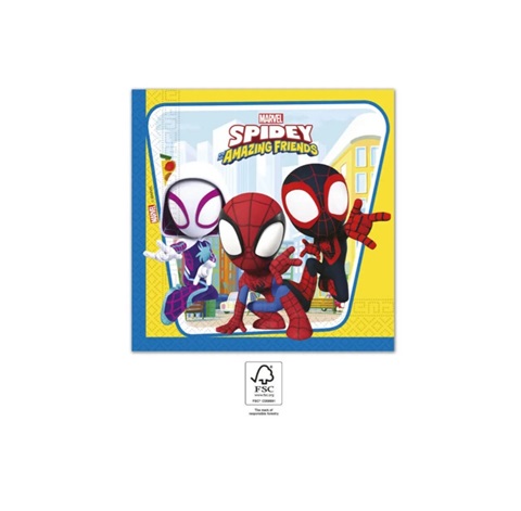 SET 20 SERVETELE SPIDERMAN SI PRIETENII