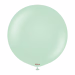 Balon Jumbo latex Macaron Green Kalisan 90 cm Balon gigant urias latex calitate profesionala finisaj macaron pastel opac verde deschis verde menta macaron green dimensiune colosala 90 cm 36 inch marca Kalisan