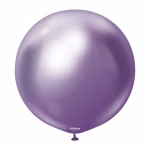 Balon Jumbo latex Mirror Violet Kalisan 60 cm Balon Jumbo latex gigant calitate profesionala partybaloane culoare mirror violet mov metalizat lucios cromat efect oglinda dimensiune mare 60 cm 24 inch marca Kalisan