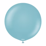 Balon Jumbo latex Retro Blue Glass Kalisan 45 cm Balon jumbo urias latex calitate profesionala finisaj retro opac albastru sticla albastru prafuit cenusiu dusty blue retro blue glass dimensiune 45 cm 18 inch marca Kalisan