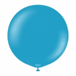 Balon Jumbo latex Retro Deep Blue Kalisan 45 cm Balon Jumbo latex mare calitate profesionala partybaloane culoare retro deep blue albastru inchis prafuit vintage mat opac dimensiune 45 cm 18 inch marca Kalisan