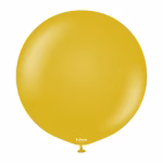 Balon Jumbo latex Retro Mustard Kalisan 45 cm Balon Jumbo latex mare calitate profesionala partybaloane culoare retro mustard galben mustar vintage cald mat opac dimensiune 45 cm 18 inch marca Kalisan