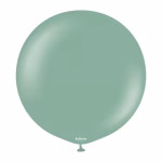 Balon Jumbo latex Retro Sage Kalisan 45 cm Balon jumbo urias latex calitate profesionala finisaj retro opac catifelat verde salvie prafuit retro sage dimensiune 45 cm 18 inch marca Kalisan