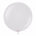 Balon Jumbo latex Retro Smoke Kalisan 90 cm Balon gigant urias latex calitate profesionala finisaj retro opac gri fumuriu gri deschis pudrat retro smoke dimensiune colosala 90 cm 36 inch marca Kalisan