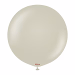 Balon Jumbo latex Retro Stone Kalisan 90 cm Balon Jumbo latex gigant calitate profesionala partybaloane culoare retro stone gri piatra grej deschis vintage mat opac dimensiune uriasa 90 cm 36 inch marca Kalisan