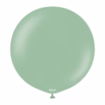 Balon Jumbo latex Retro Winter Green Kalisan 90 cm Balon gigant urias latex calitate profesionala finisaj retro opac verde iarna verde rece menta stinsa eucalipt inghetat retro winter green dimensiune colosala 90 cm 36 inch marca Kalisan