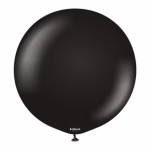 Balon Jumbo latex Standard Negru Kalisan 45 cm Balon Jumbo latex mare calitate profesionala partybaloane culoare standard negru black profund mat opac dimensiune 45 cm 18 inch marca Kalisan