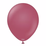 Set 100 baloane latex Retro Wild Berry Kalisan 13 cm Balon mini din latex calitate profesională nuanță zmeură prăfuită retro wild berry 13 cm marca Kalisan
