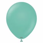 Set 100 baloane latex Sea Green Kalisan 30 cm Balon din latex calitate profesionala nuanta verde marin sea green 30 cm marca Kalisan
