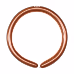 Set 50 baloane latex modelaj Mirror Copper Kalisan 260Q Balon lung modelaj 260 din latex calitate profesionala finisaj cromat lucios efect oglinda mirror copper aramiu cupru marca Kalisan